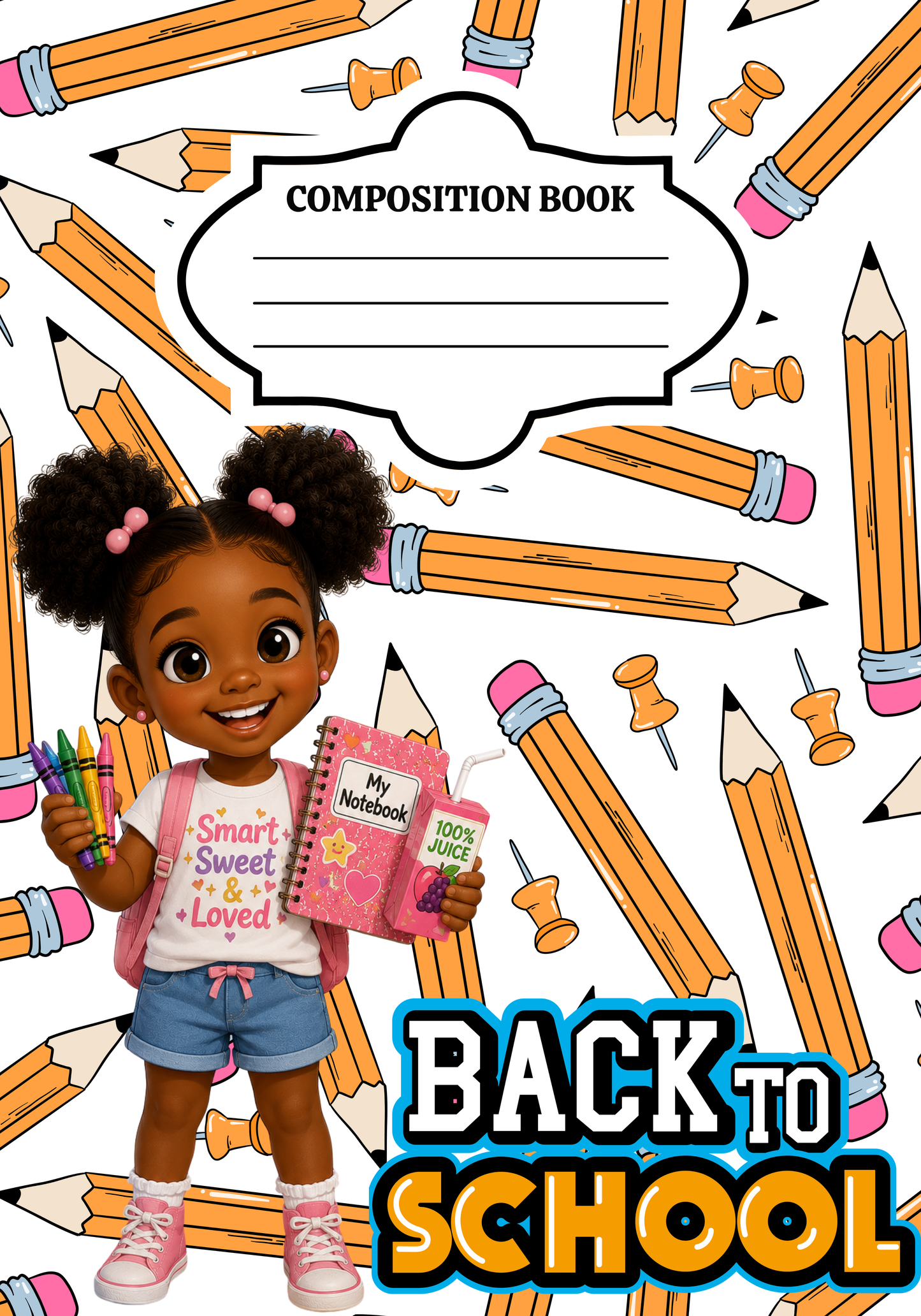 Kids picture composition Notebooks 15 Editable (Template Only)