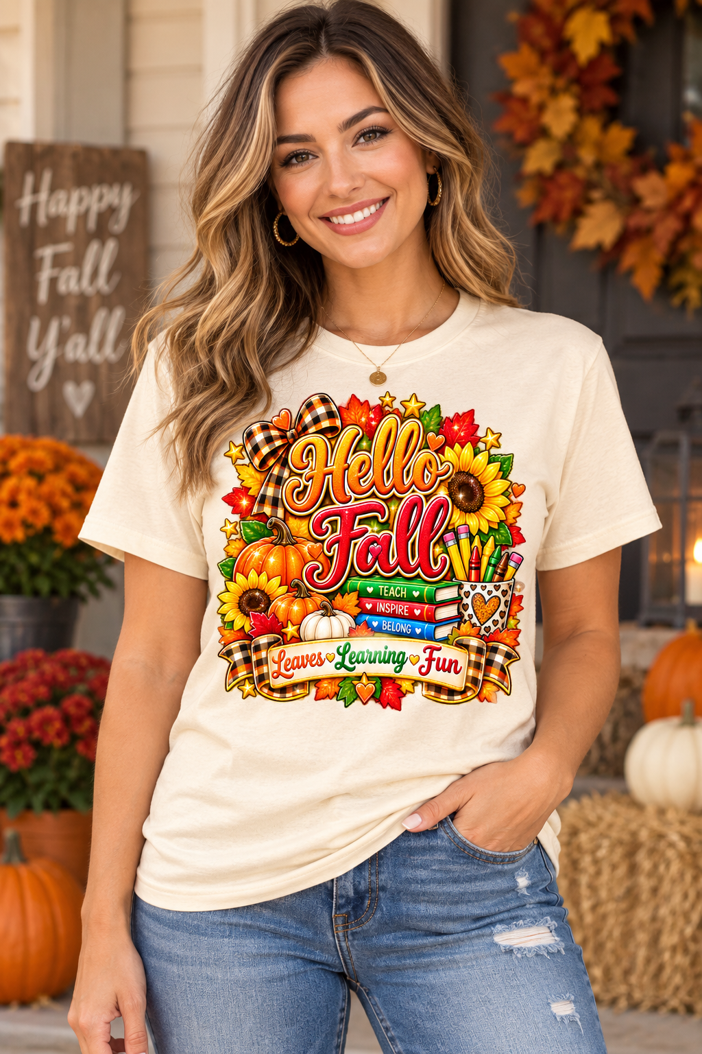 Hello Fall T-shirt only
