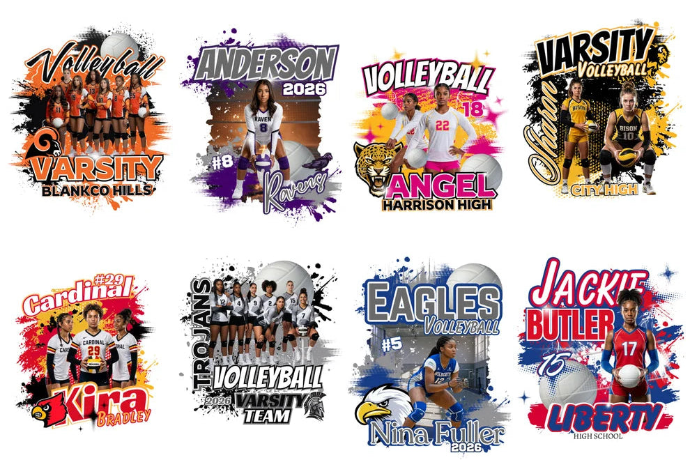 15 piece volleyball editable design (Digital product only)