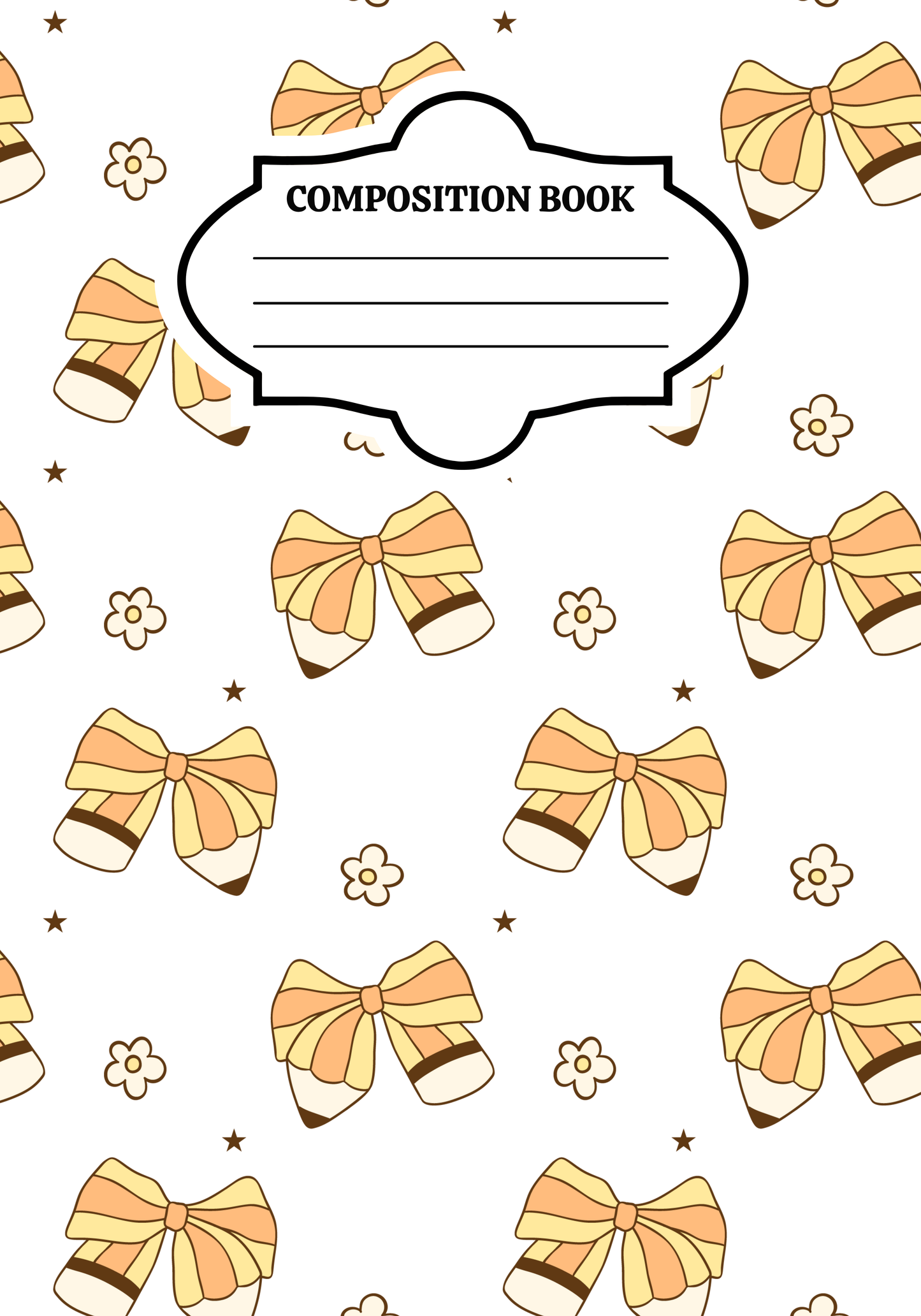 15 piece Composition Notebook Bundle Editable (Template only)