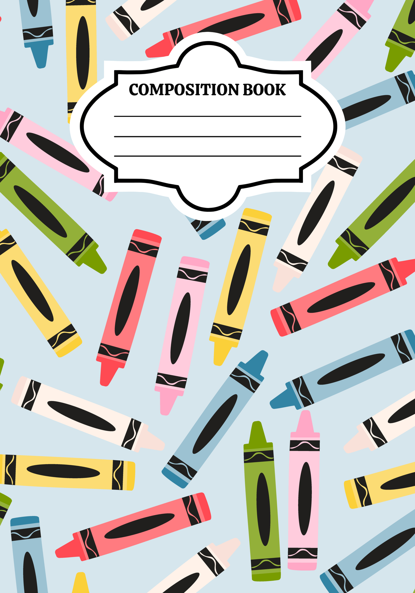 15 piece Composition Notebook Bundle Editable (Template only)