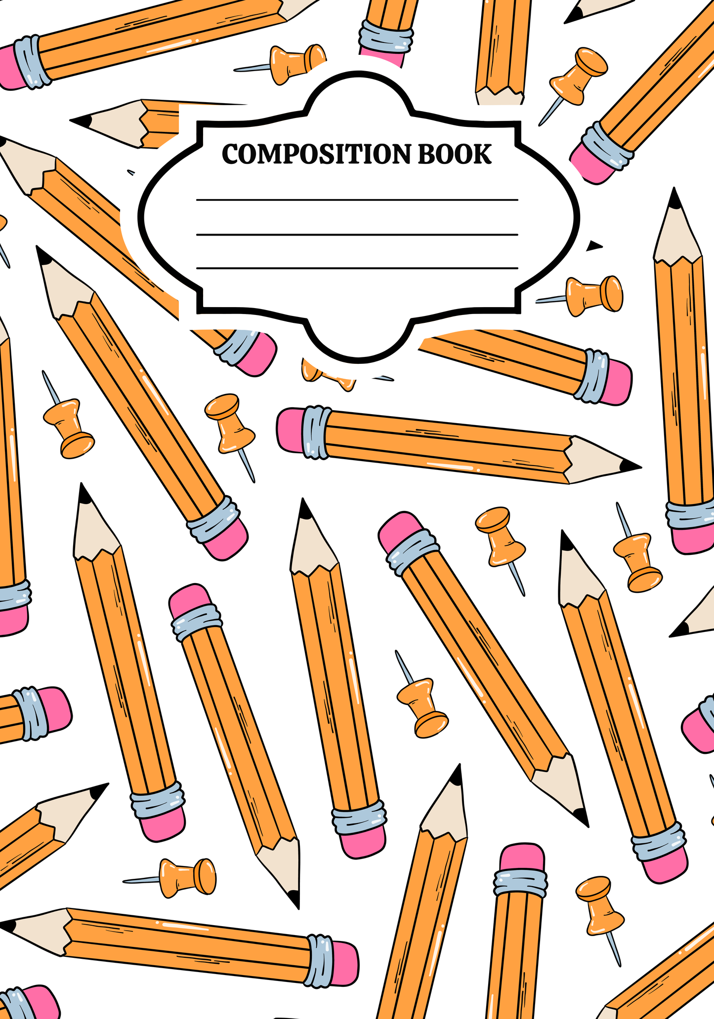 15 piece Composition Notebook Bundle Editable (Template only)
