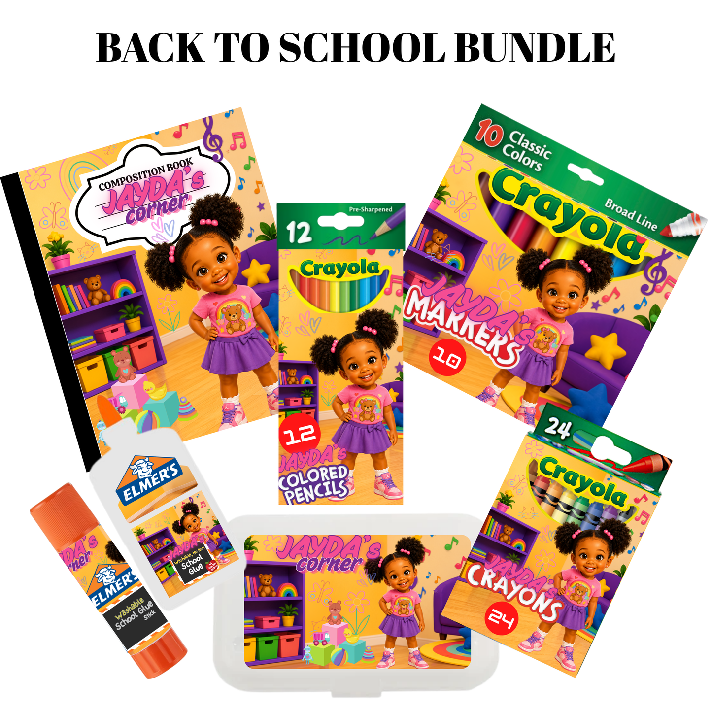 Jayda Back To School Bundle (Editable Template) 11 pieces