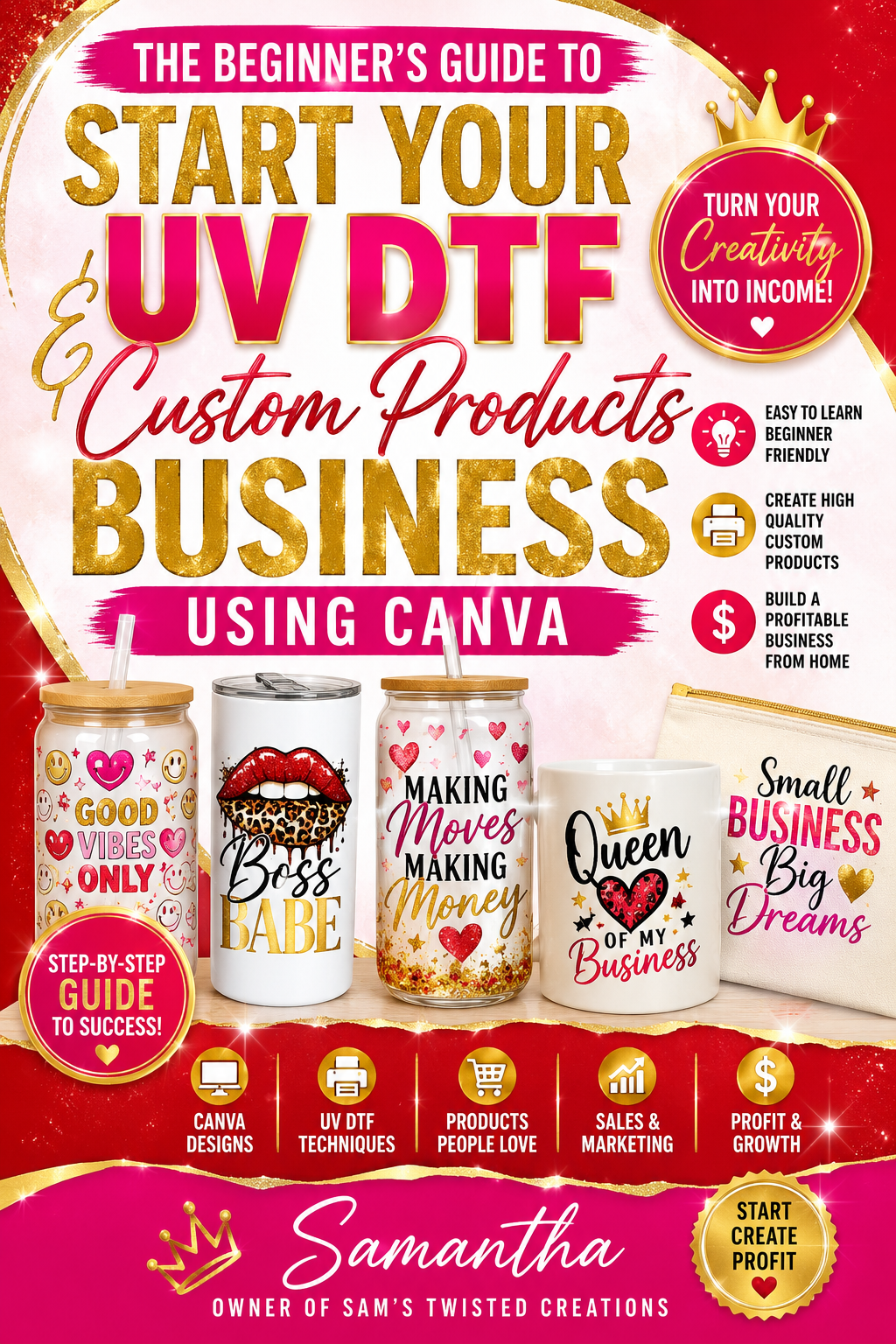 Start Your UV DTF Custom Products Business  (Digital Product Only)